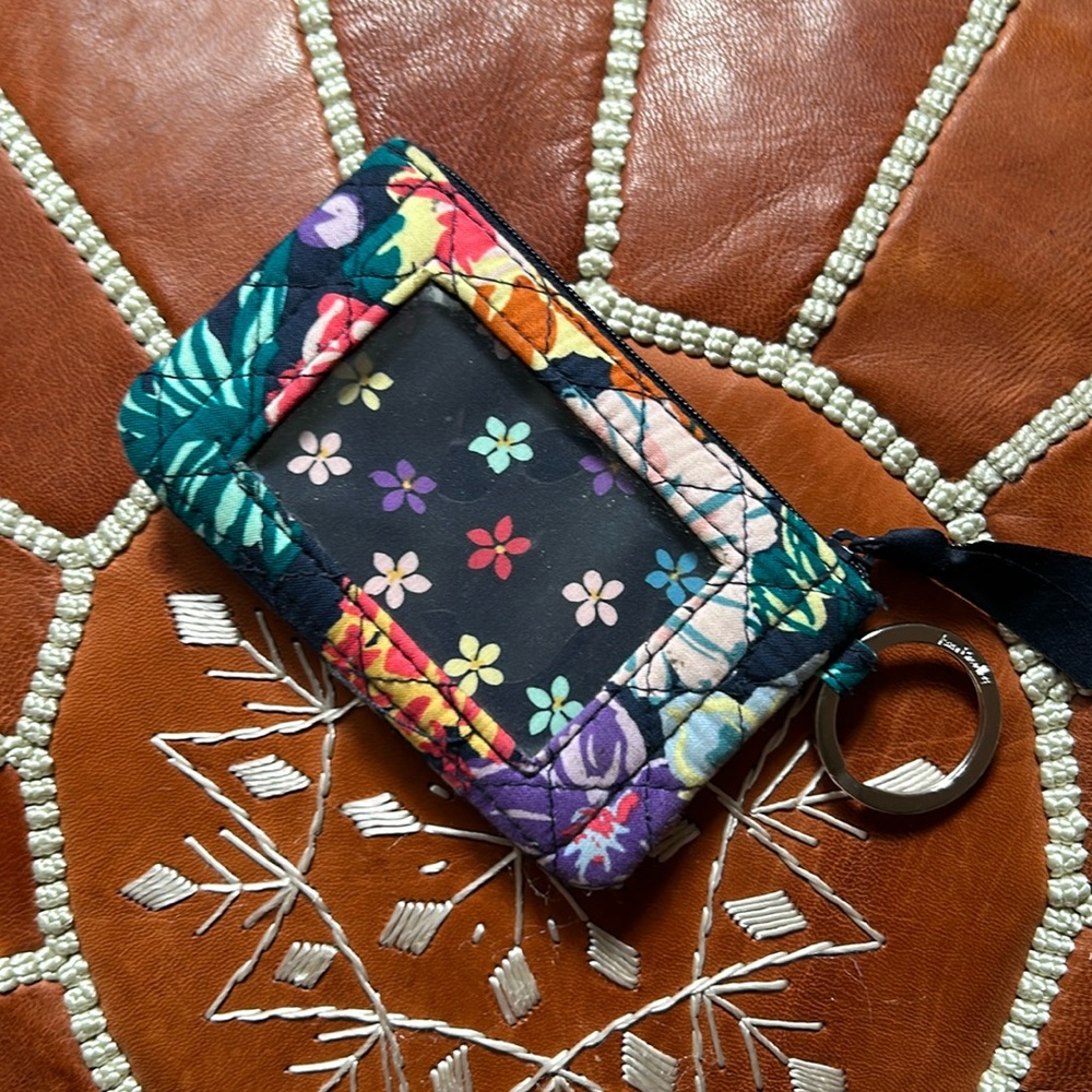 Vera Bradley 🪻 | Floral Multicolor Wallet Keyring Wristlet Cardholder